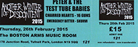 Peter & the Test Tube Babies - AWOD, The Boston Arms, Tufnell Park 26.2.15